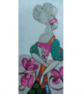 Cuadro Moderno Mujer Barroca