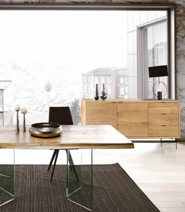 Comedor moderno patas cristal Goyaa