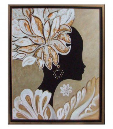Cuadro Moderno Flor de Oro