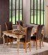 Silla tapizada de comedor vintage Turgey