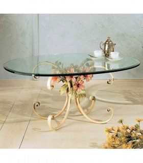 Mesa de centro clásica en forja Sainen