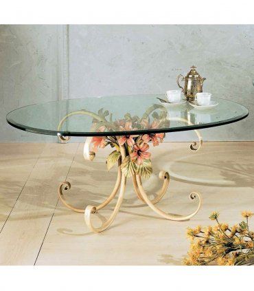 Mesa de centro clásica en forja Sainen