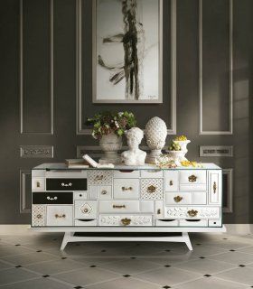 Aparador Mondrian blanco de Boca Do Lobo en Ámbar Muebles