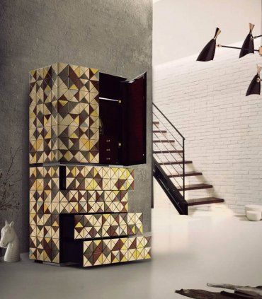 Aparador contenedor Pixel Anodized de Boca Do Lobo