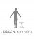Mesa velador Hudson de Boca do Lobo, proporción