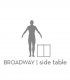 Mesa velador Broadway de Boca do Lobo, proporción