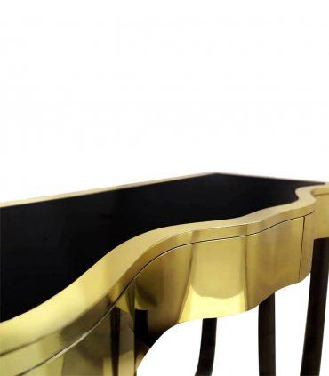 Consola contemporánea Sinuous de Boca do Lobo, detalle