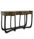 Consola contemporánea Sinuous de Boca do Lobo, patina