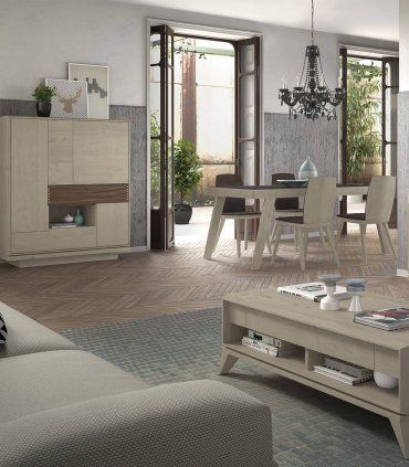 Mesa de comedor extensible Bakeri, comedor