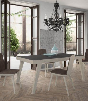 Mesa de comedor extensible Bakeri