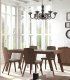 Mesa de comedor extensible Bakeri, nogal