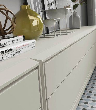 Salón TV moderno Harris, detalle