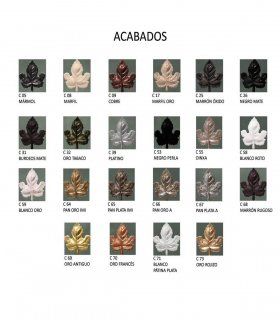 Lámpara clásica 9 luces Vermont, acabados