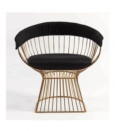 Silla moderna rosada Platner