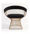 Silla moderna rosada Platner