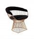 Silla moderna rosada Platner