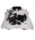 Alfombra Piel Toro Blanco Negro