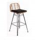Taburete alto de ratan Wolman