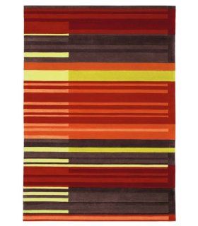 Alfombra moderna Colour Code roja