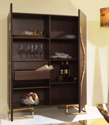 Mueble Bar Moderno Figaro, abierto
