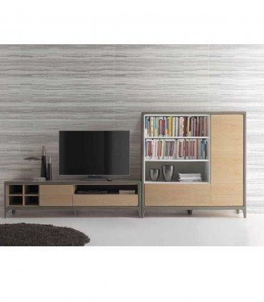 Mueble TV librería Melvin