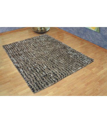 Alfombra Pelo Largo Sahara Plata de Ámbar Muebles