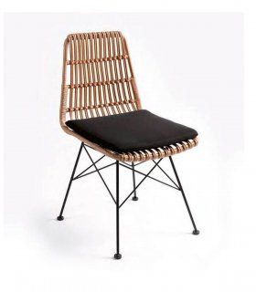 Silla de ratán para exterior Palot