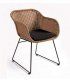 Silla con brazos de rattán Ebrima