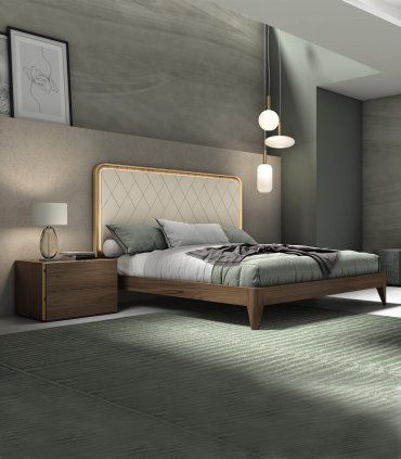 Dormitorio contemporáneo nogal Galaxy