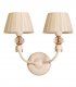 Aplique clásico 2 luces Omaha, beige