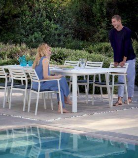 Mesa comedor extensible para jardín Marin