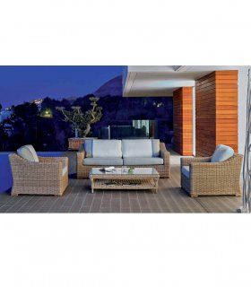 Sillón para terraza en rattán Santei