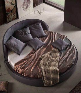 Cama redonda tapizada Kamila