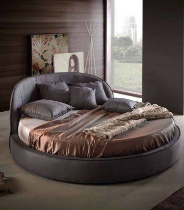 Cama redonda tapizada Kamila