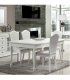 Mesa de comedor clásica blanca Bari