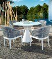 Mesa de comedor redonda para terraza Baise