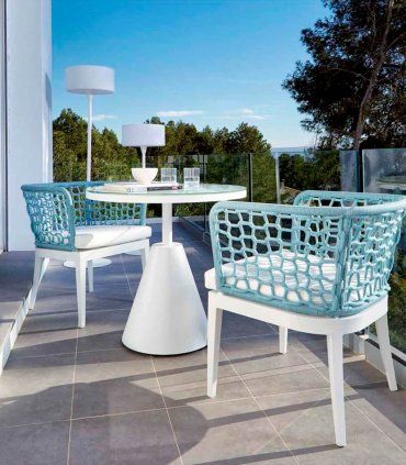 Mesa de comedor redonda para terraza Baise