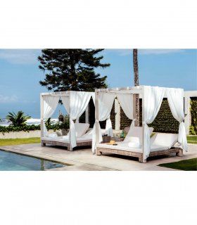 Cama balinesa con dosel Anibal