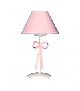 Lampara sobremesa infantil Lazo rosa