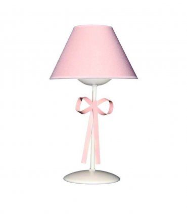 Lampara sobremesa infantil Lazo rosa