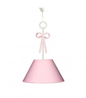 Lámpara colgante infantil Lazo rosa