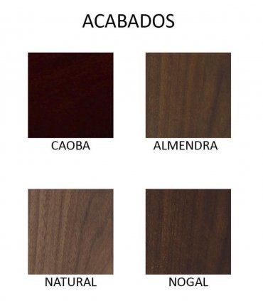 Mesa velador clásica Palmera, acabados