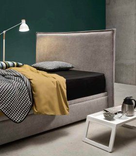 Cama tapizada con arcón Badra