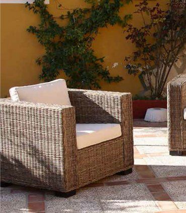 Sillón de rattán para jardín Lilit
