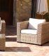 Sillón de rattán para jardín Lilit