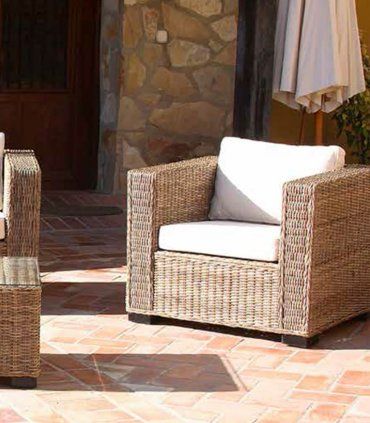 Sillón de rattán para jardín Lilit