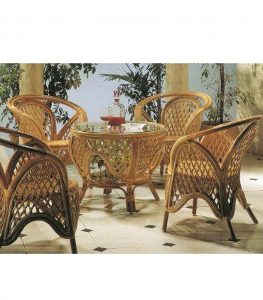 Sillón de mimbre Casia
