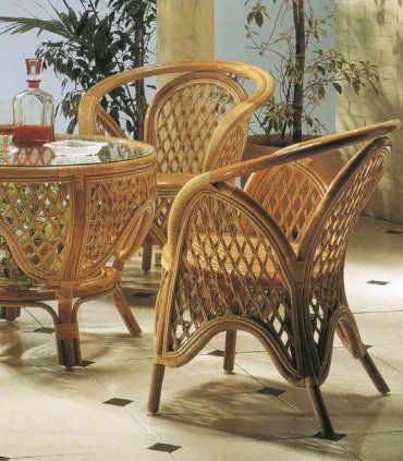 Comedor de mimbre Casia