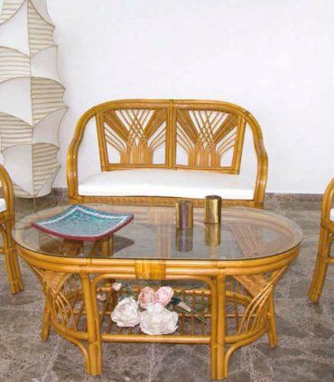 Salón de mimbre Baese