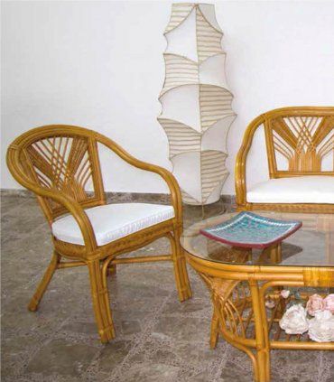 Salón de mimbre Baese
